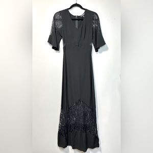 Express Black Lace Maxi Dress Size 4